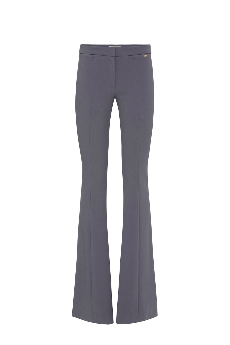 Pantalone a zampa in crêpe leggero - Elisabetta Franchi® Outlet