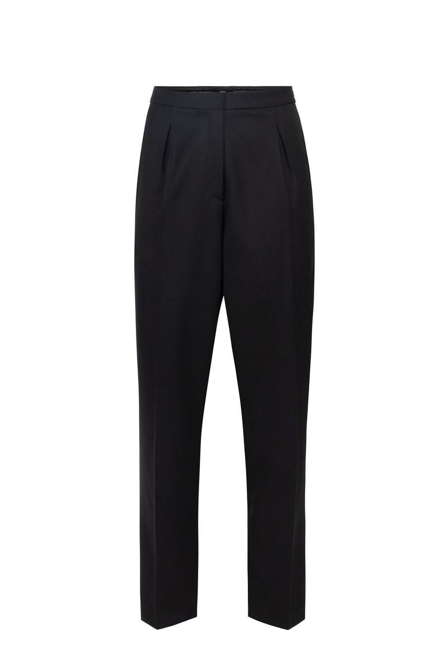 Straight trousers in cool wool with darts - Elisabetta Franchi® Outlet