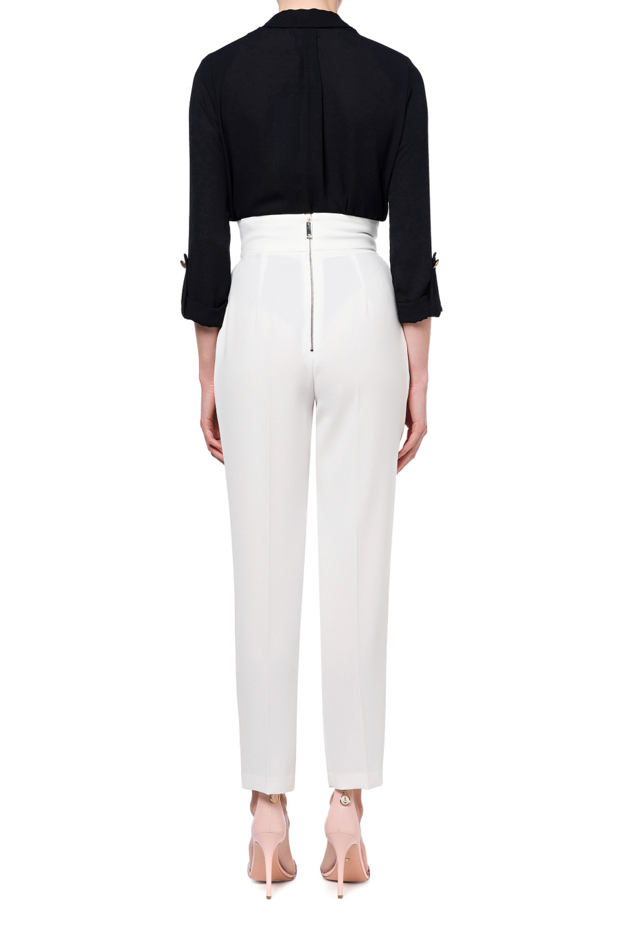 Cigarette trousers by Elisabetta Franchi - Elisabetta Franchi® Outlet