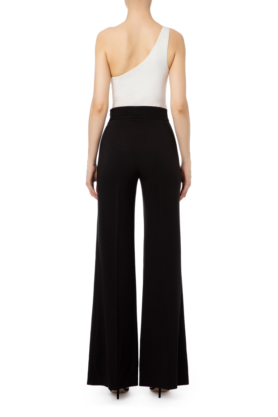 Pantalone a zampa con bottoni - Elisabetta Franchi® Outlet