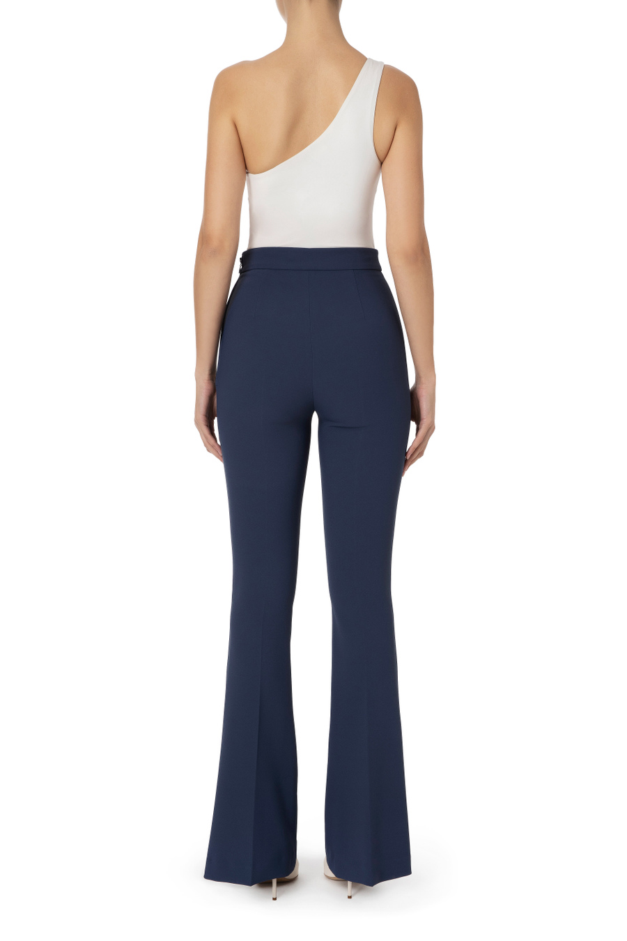 Pantalone stretch a zampa Elisabetta Franchi - Elisabetta Franchi® Outlet