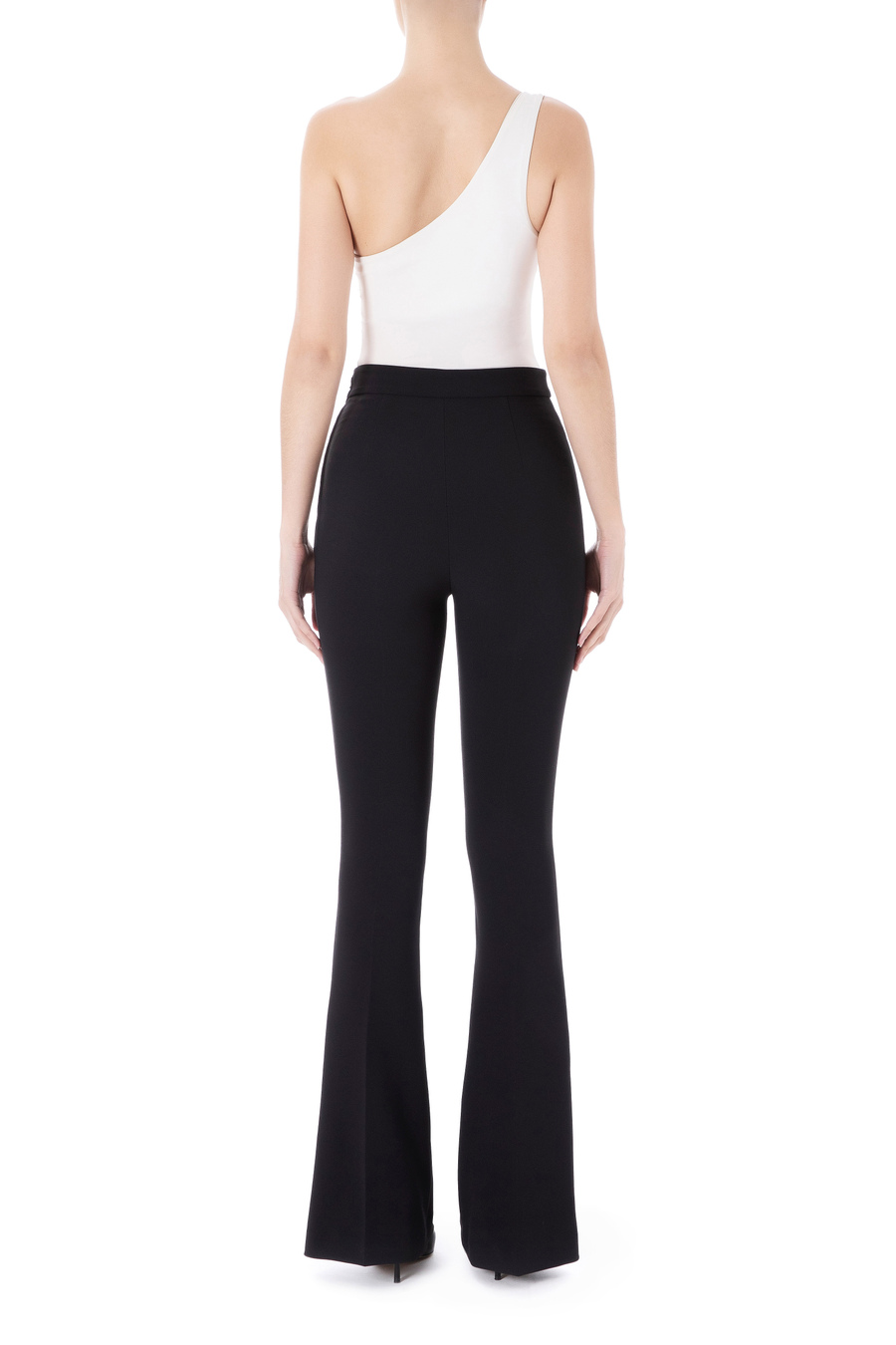 High waist palazzo trousers by Elisabetta Franchi - Elisabetta Franchi® Outlet