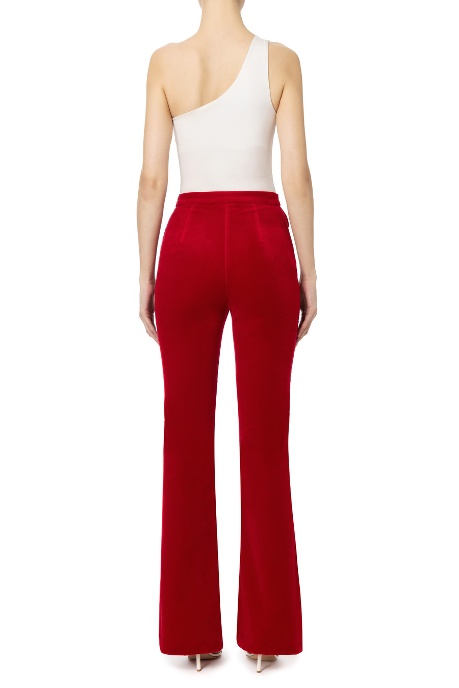 Pantalone aderente in velluto - Elisabetta Franchi® Outlet