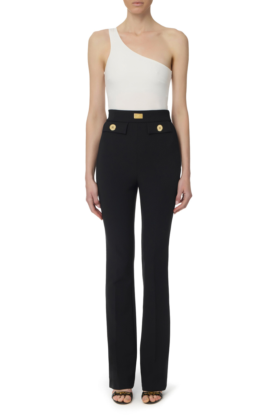 Pantalon évasé - Elisabetta Franchi® Outlet