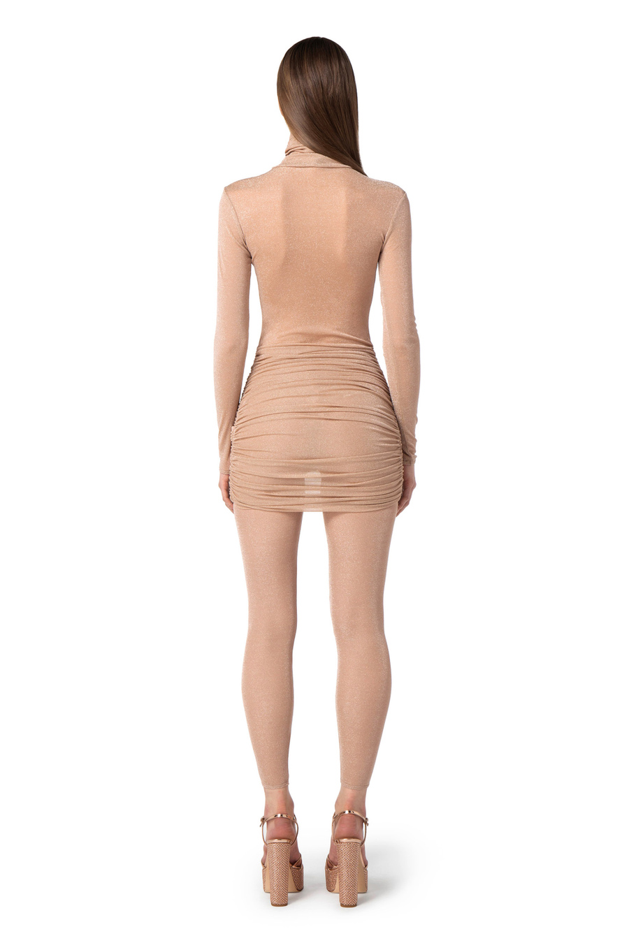 Abito aderente in jersey lurex - Elisabetta Franchi® Outlet