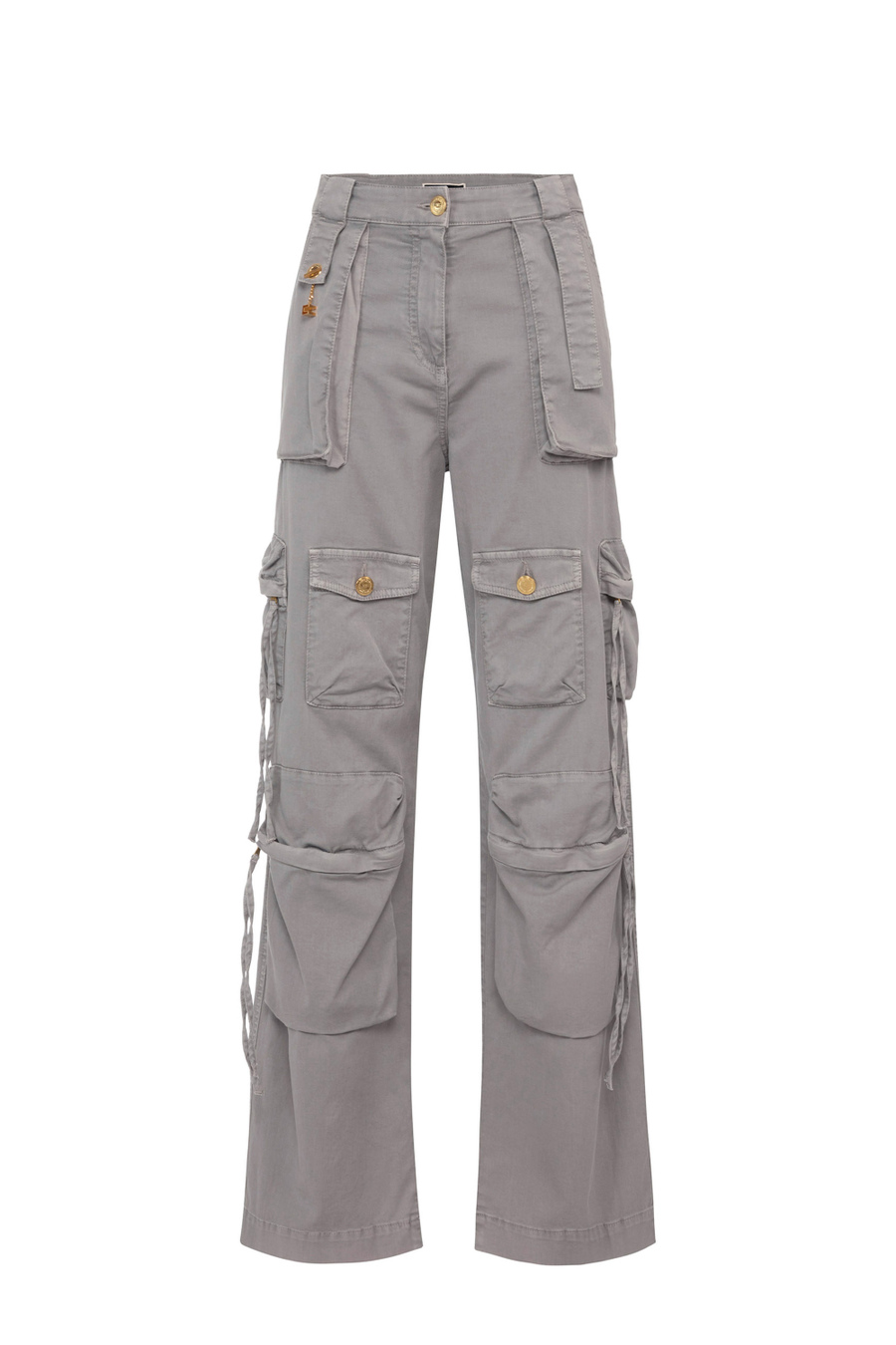 Cargo-Jeans mit Schnüren - Elisabetta Franchi® Outlet