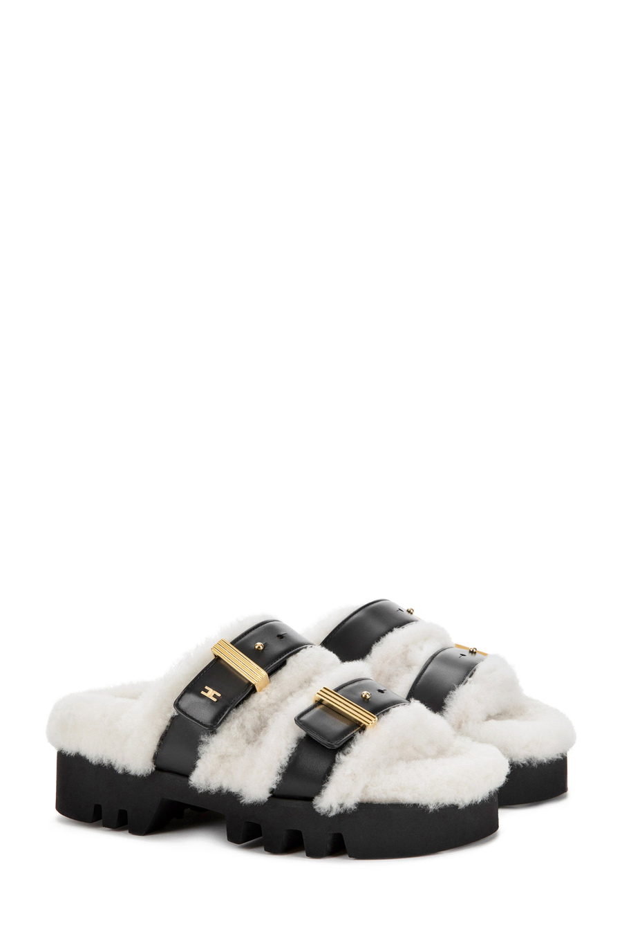 Sandalo slider con maxi fondo carrarmato - Elisabetta Franchi® Outlet