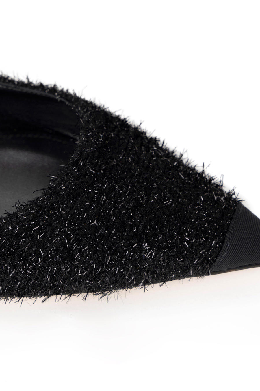 Metallic fabric flats - Elisabetta Franchi® Outlet