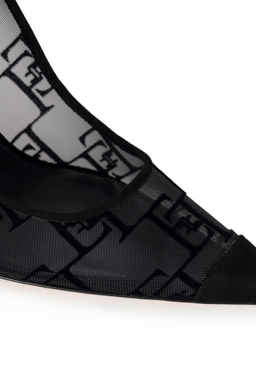 Flock and suede pumps - Elisabetta Franchi® Outlet