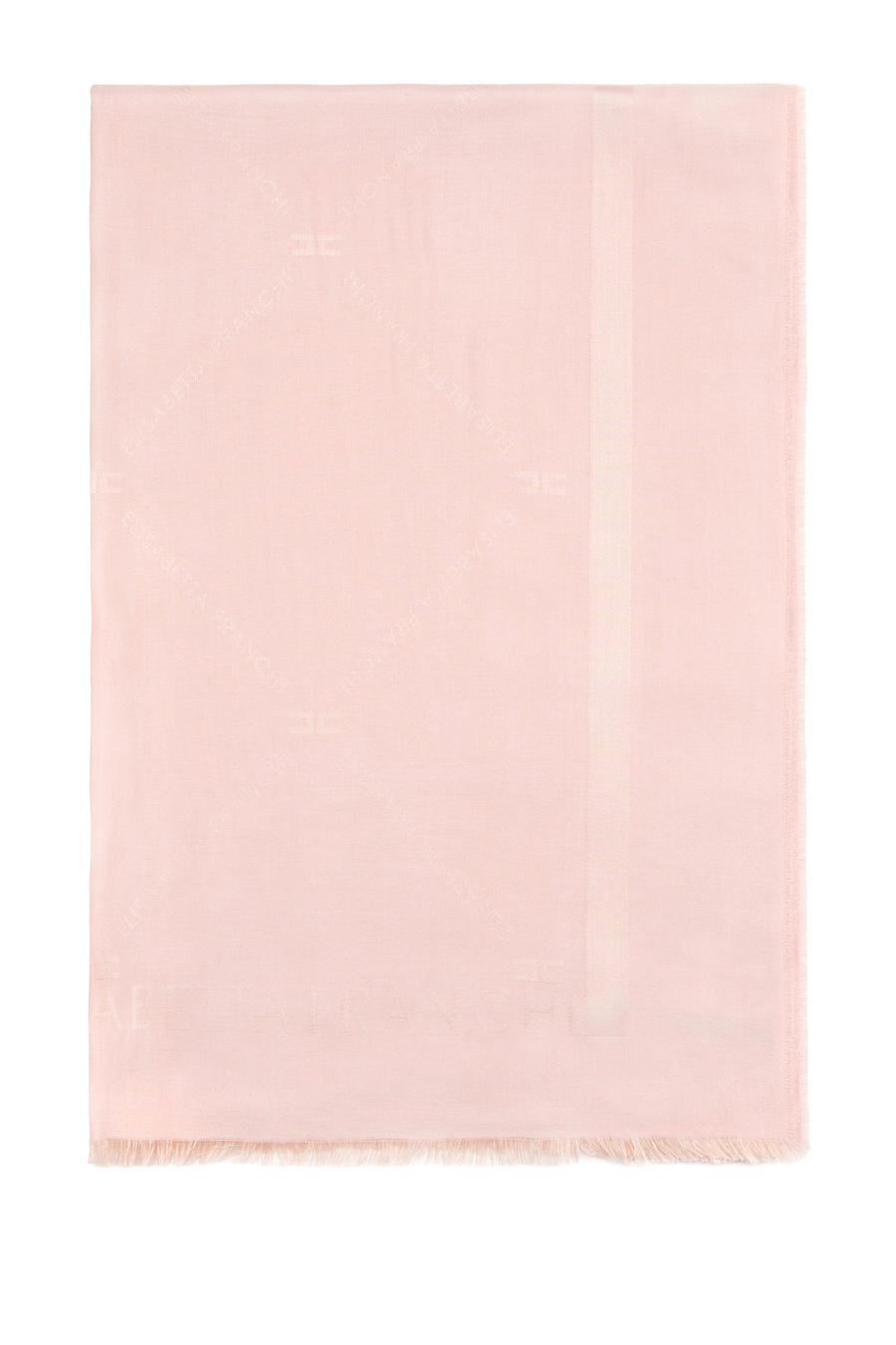 Pashmina with logo print - Elisabetta Franchi® Outlet