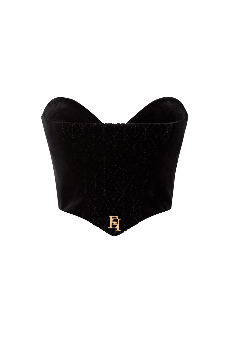 Top bustier in velluto - Elisabetta Franchi® Outlet