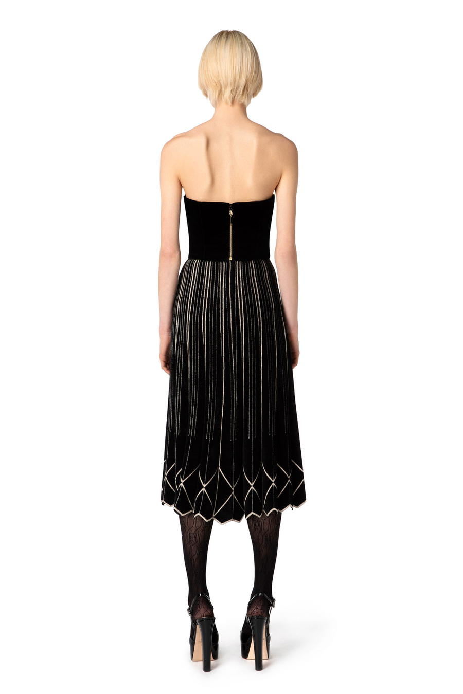 Top bustier in velluto - Elisabetta Franchi® Outlet