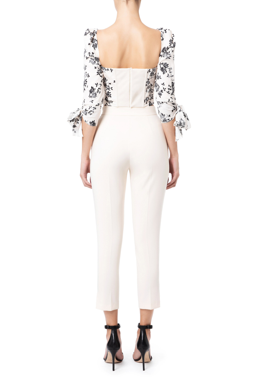 Double crepe bustier top - Elisabetta Franchi® Outlet