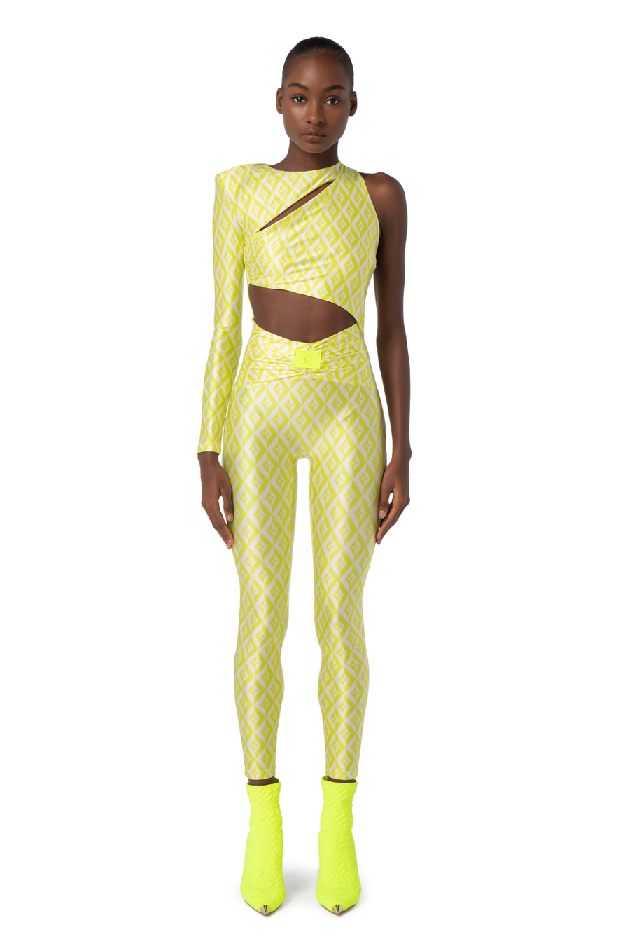 Tuta lycra con cut-out - Elisabetta Franchi® Outlet