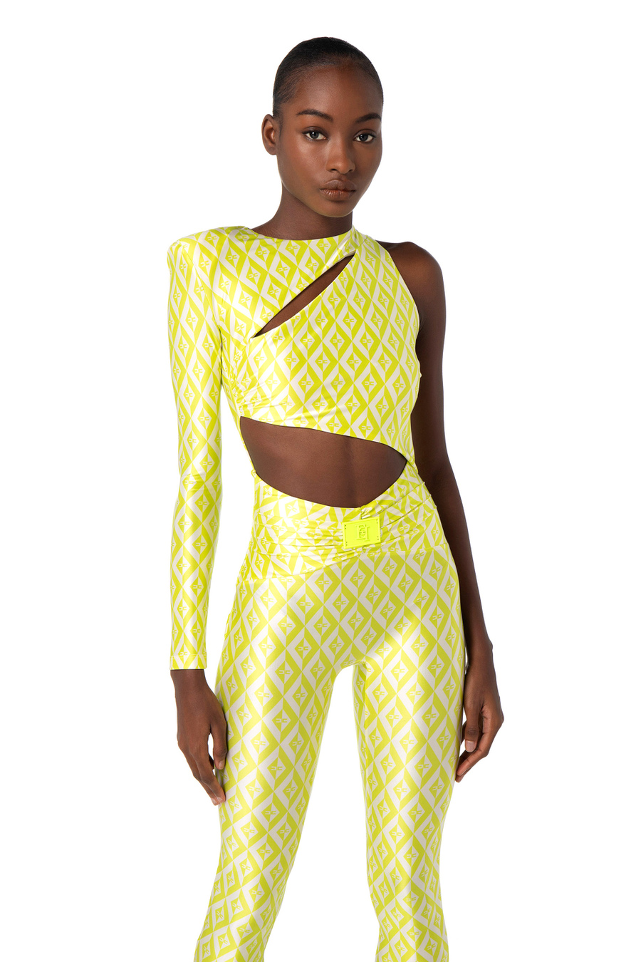 Tuta lycra con cut-out - Elisabetta Franchi® Outlet