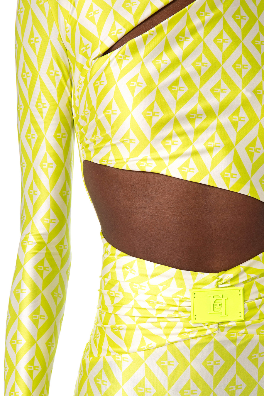 Tuta lycra con cut-out - Elisabetta Franchi® Outlet