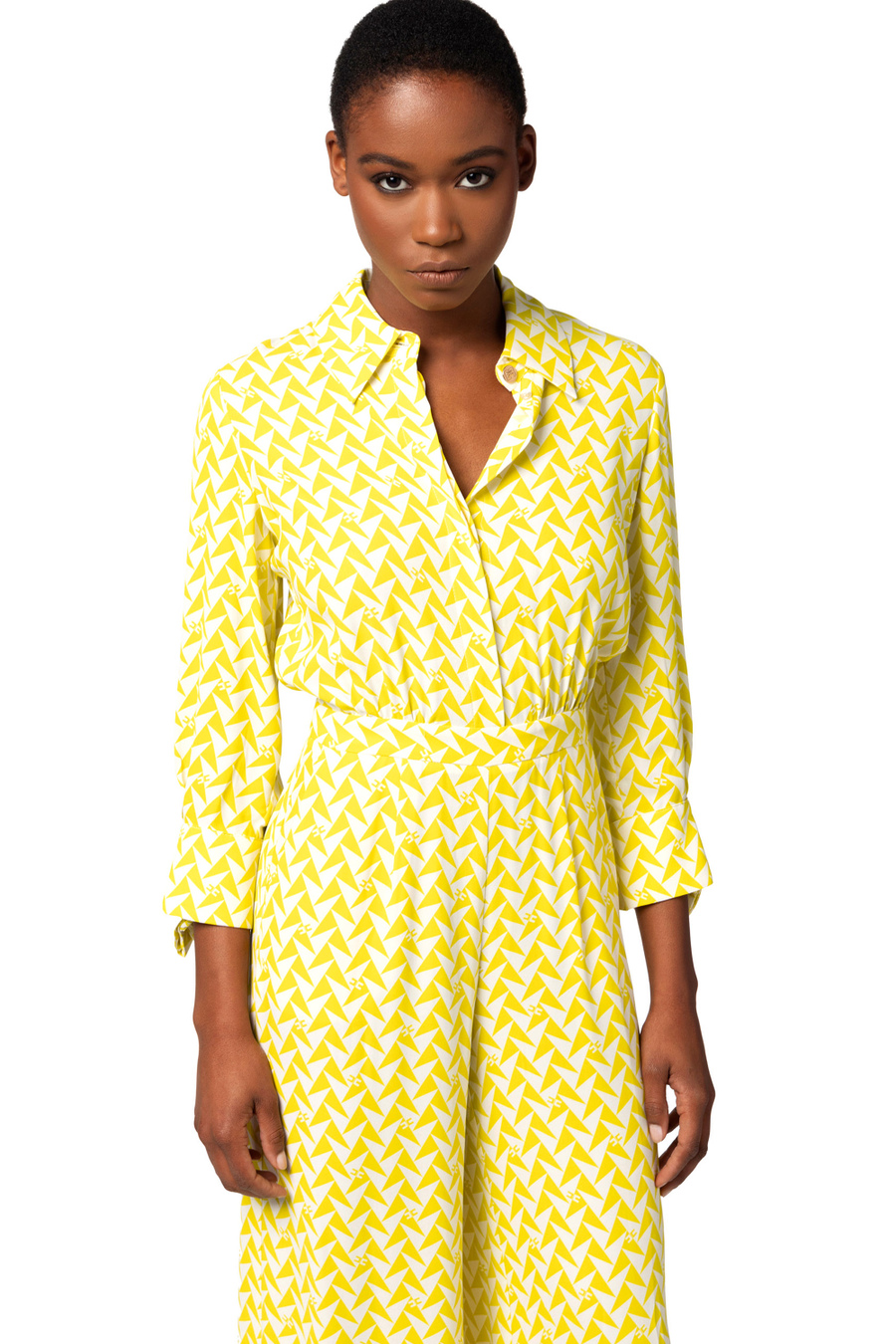 Jumpsuit in printed viscose georgette fabric - Elisabetta Franchi® Outlet