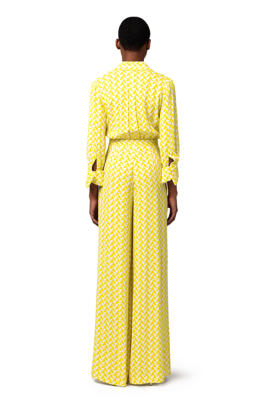 Jumpsuit in printed viscose georgette fabric - Elisabetta Franchi® Outlet
