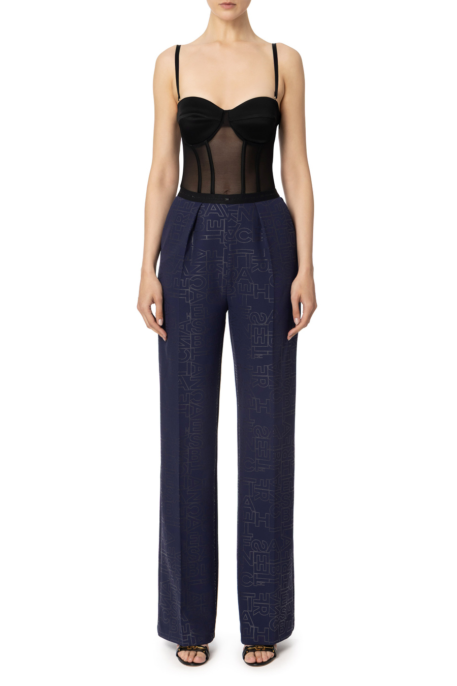 Tuta in tulle con top bustier - Elisabetta Franchi® Outlet