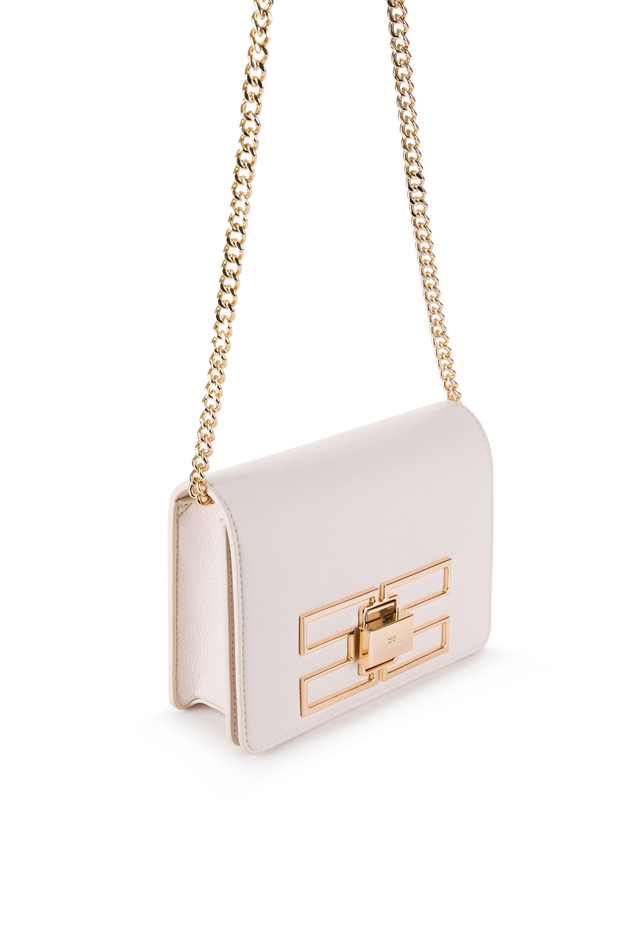 Mini bag with gold logo - Elisabetta Franchi® Outlet