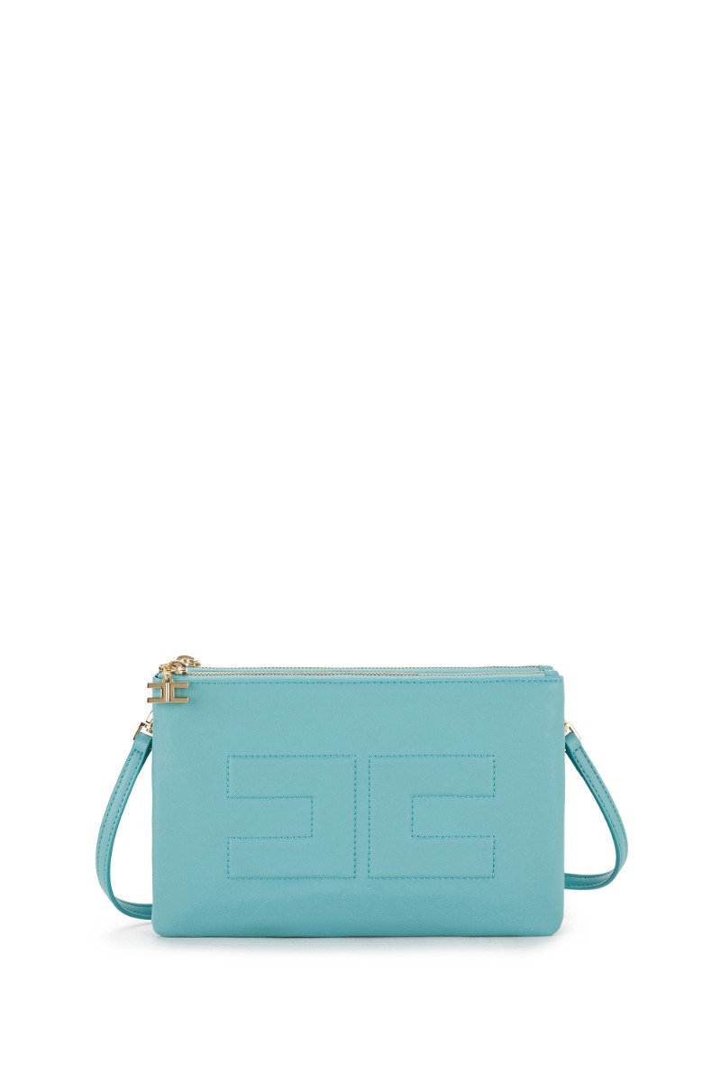 Micro bag with logo - Elisabetta Franchi® Outlet