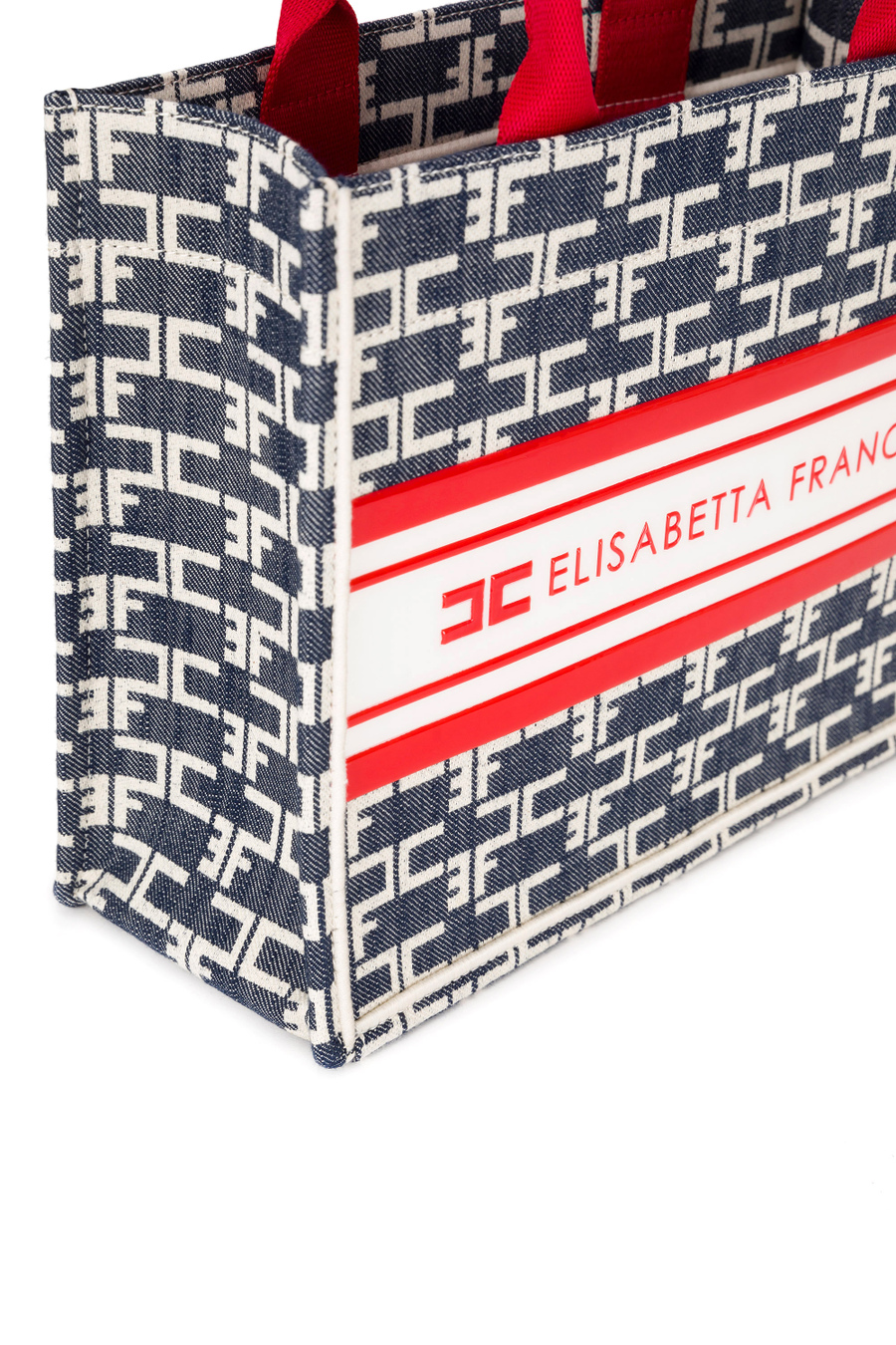 Small denim monogram - Elisabetta Franchi® Outlet