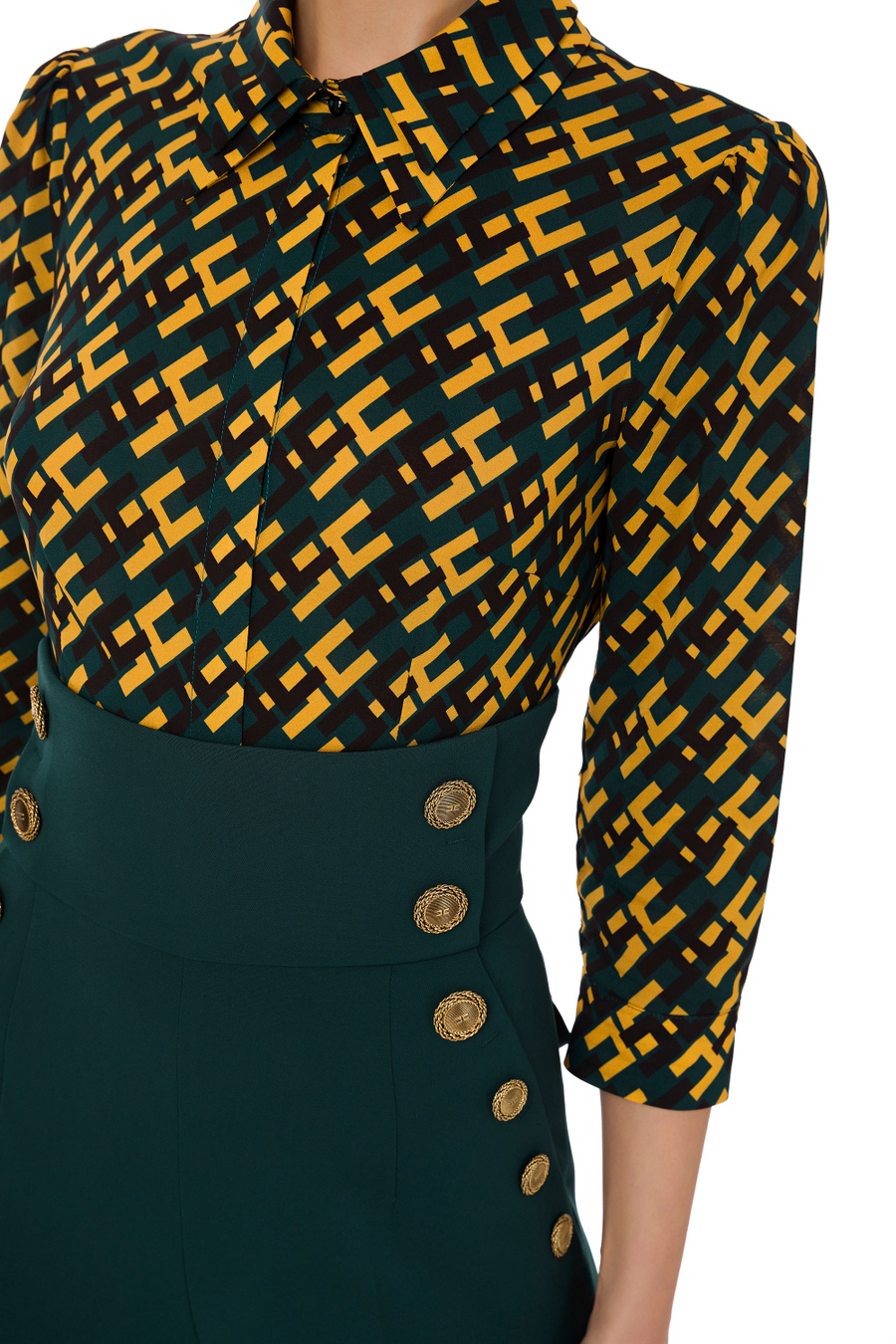 Print blouse - Elisabetta Franchi® Outlet