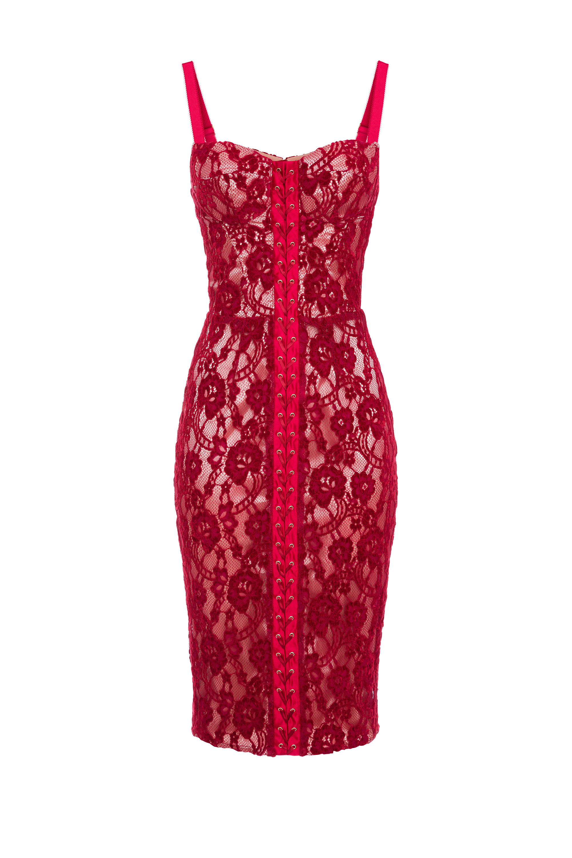 Velveteen belt sale lace sheath dress