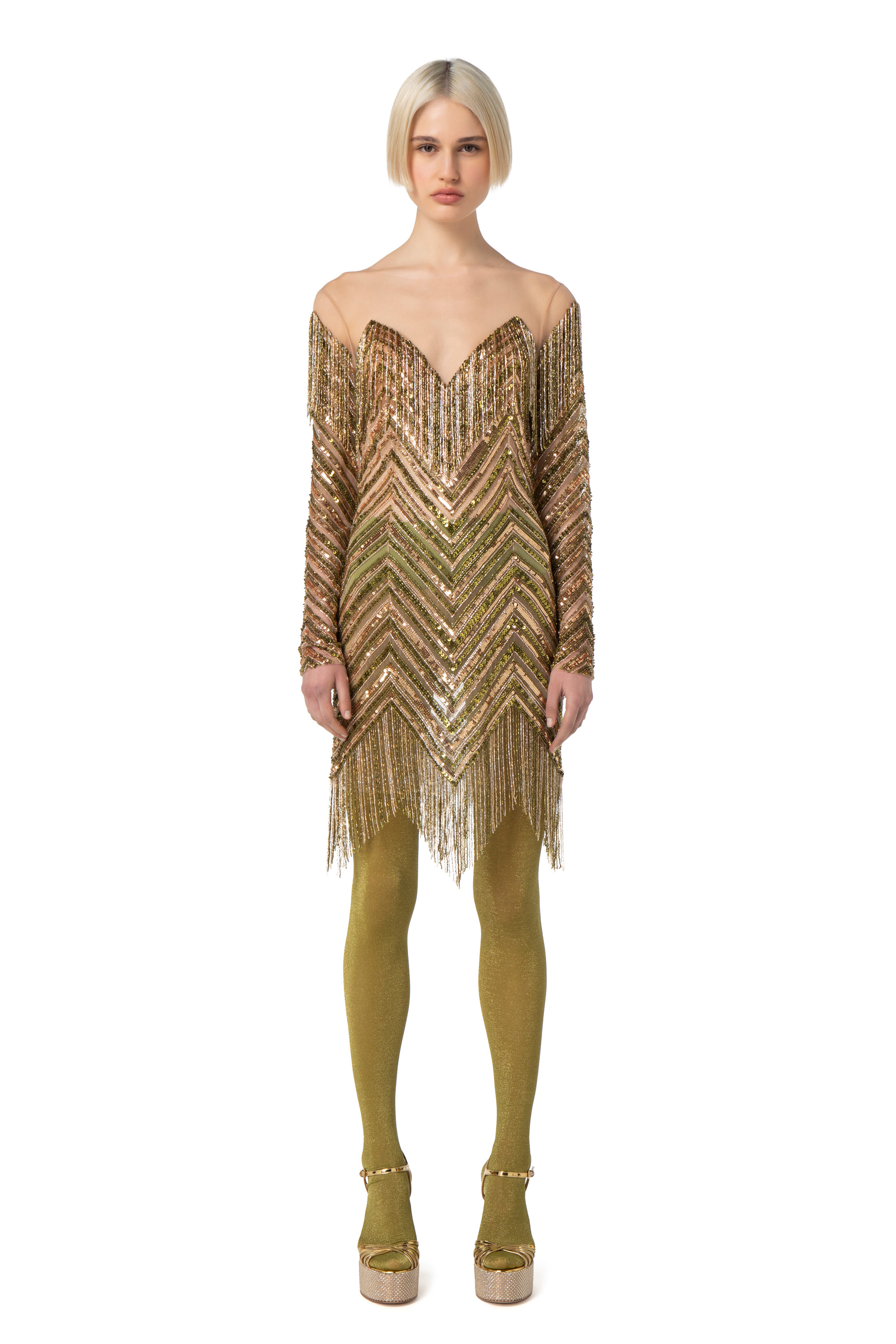 Elisabetta franchi tulle dress top
