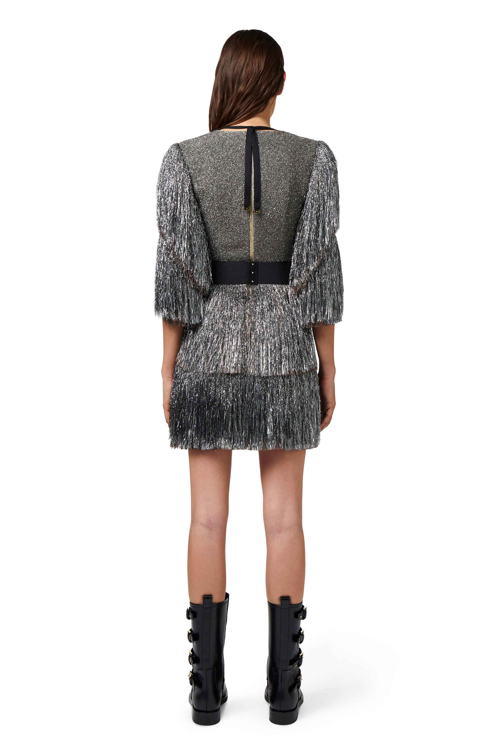 新作◆Elisabetta Franchi ネックレス付 クレープボックスミニ donna-abbigliamento-abiti-no-