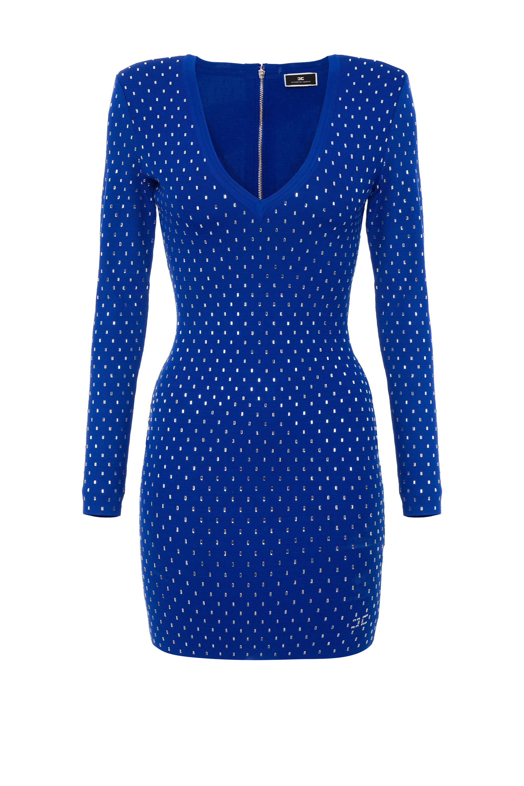Mini abito in maglia con borchie Elisabetta Franchi Outlet
