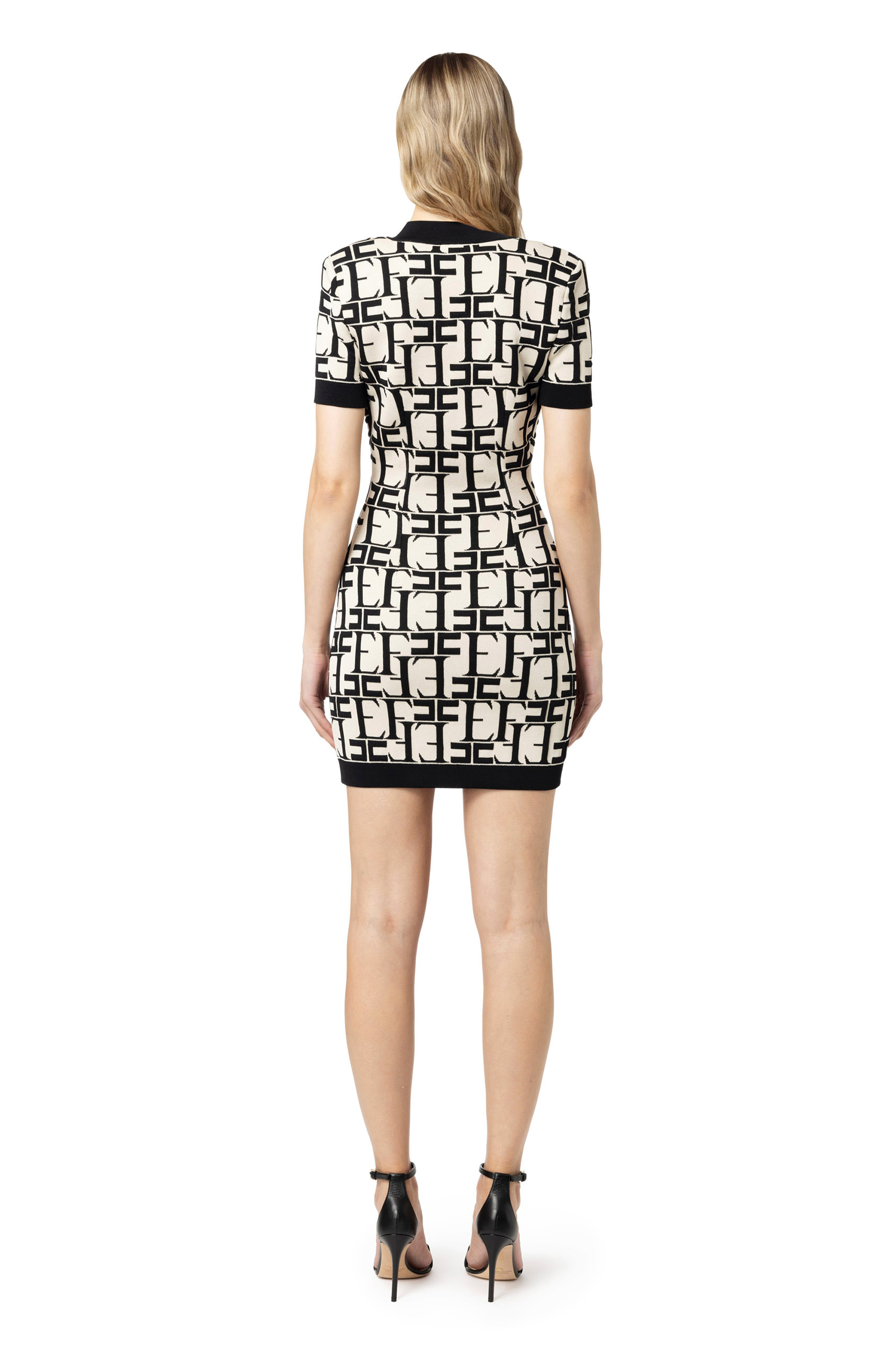 Elisabetta Franchi lurex jersey dress for women ab53441e2 Aquamarine |  Caposerio.com