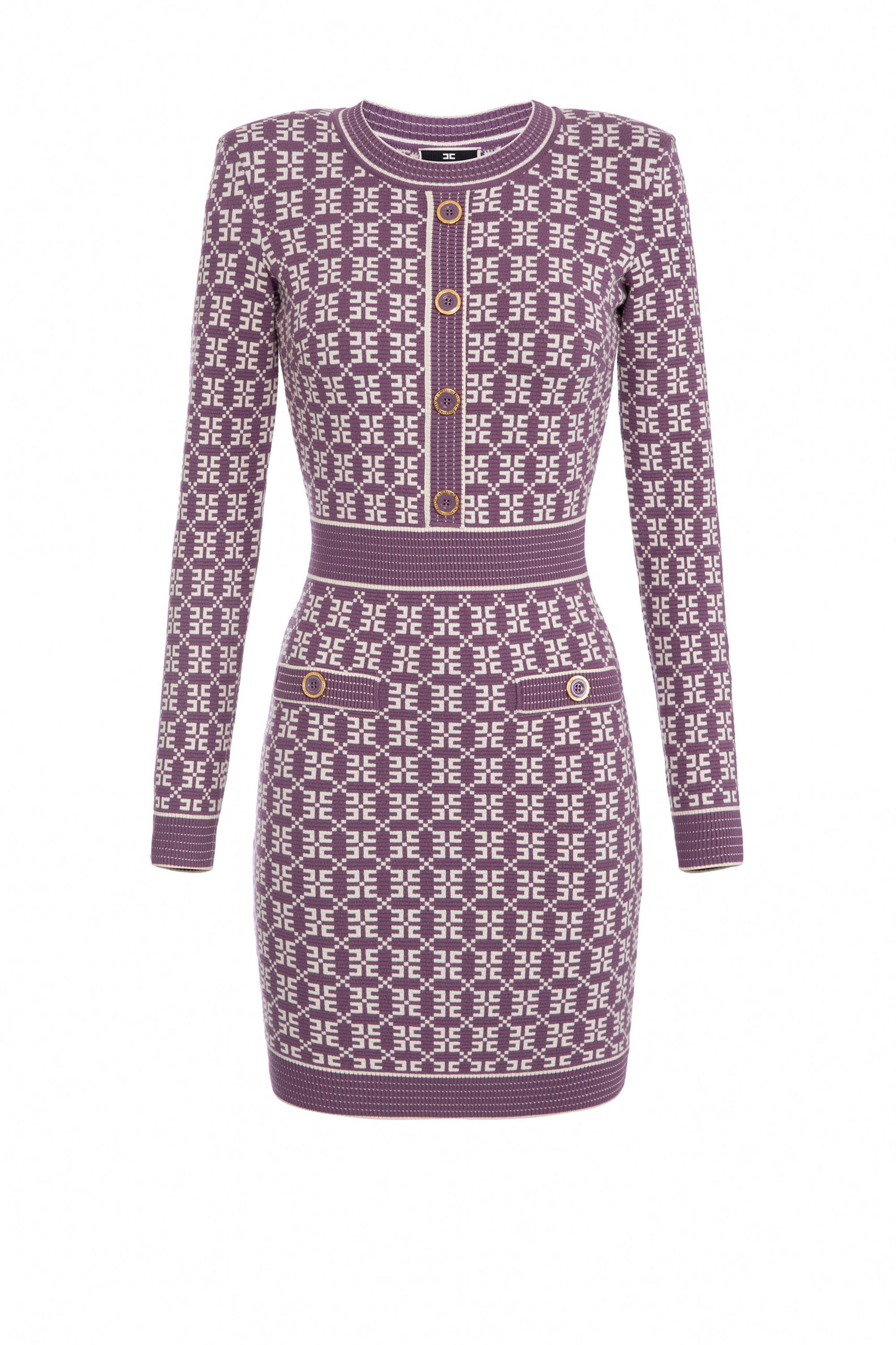 Knitted mini dress with 4G logo brand GUESS