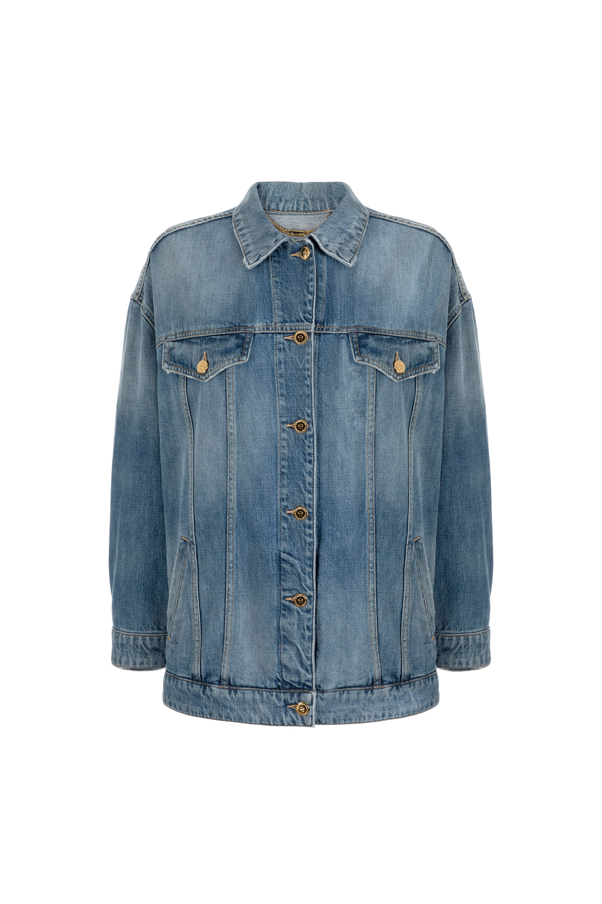 ELISABETTA FRANCHI デニムジャケット 40(M位) 【古着】【中古】