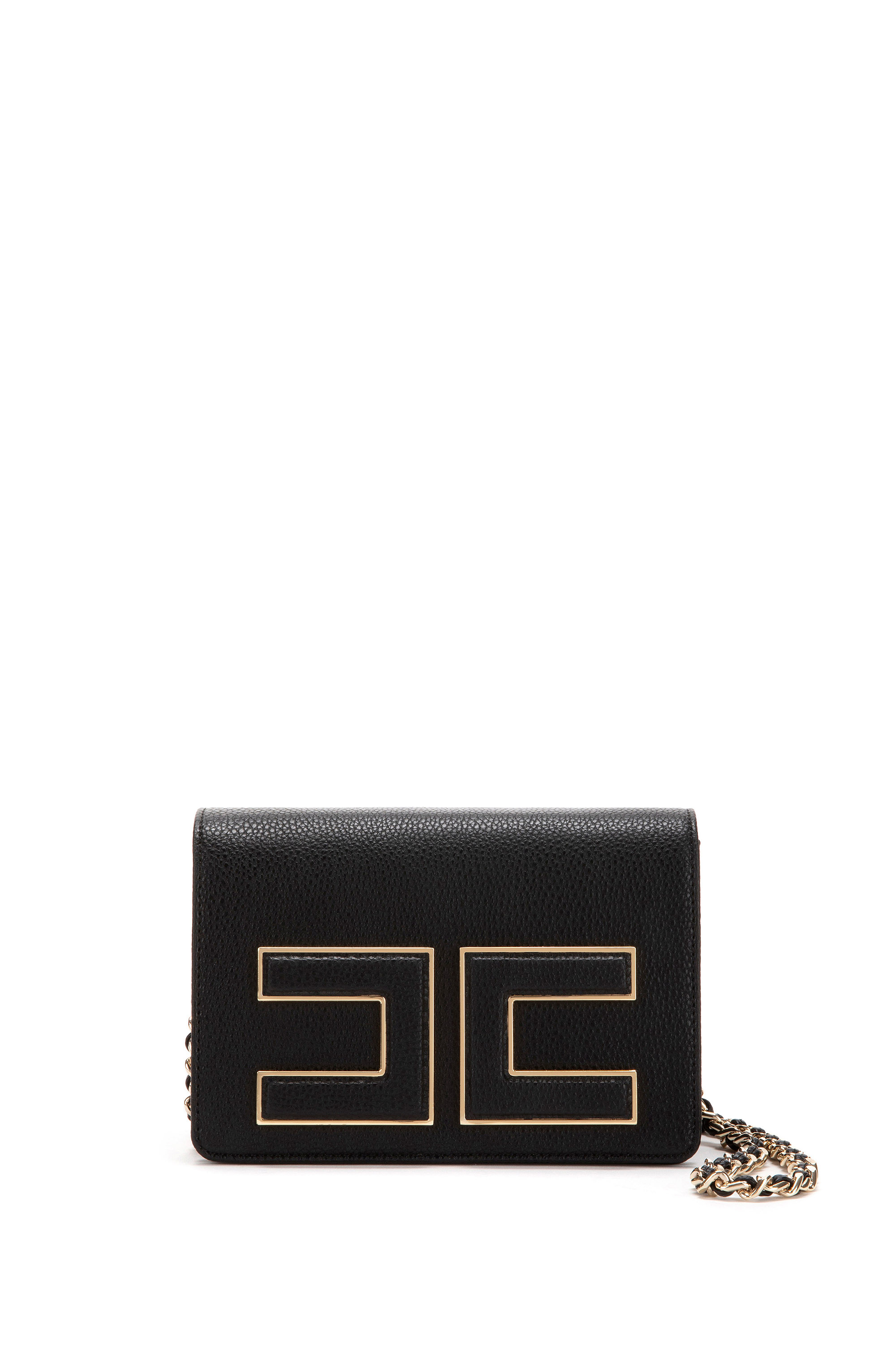 Shoulder Bag With Logo Elisabetta Franchi Outlet