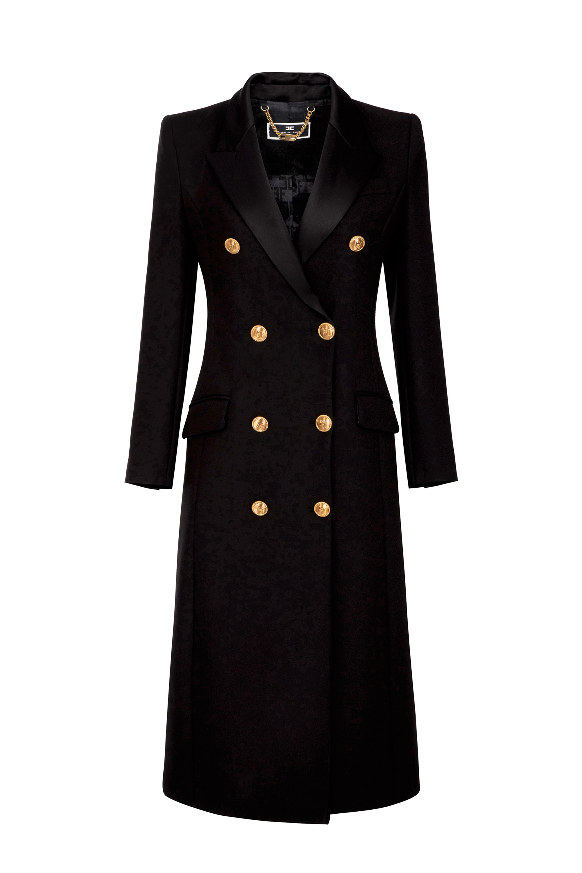 【2025年】エレガントファッションを上品に着 crêpe Tuxedo-cut coat Outlet Franchi® Elisabetta | ジャケット・アウター