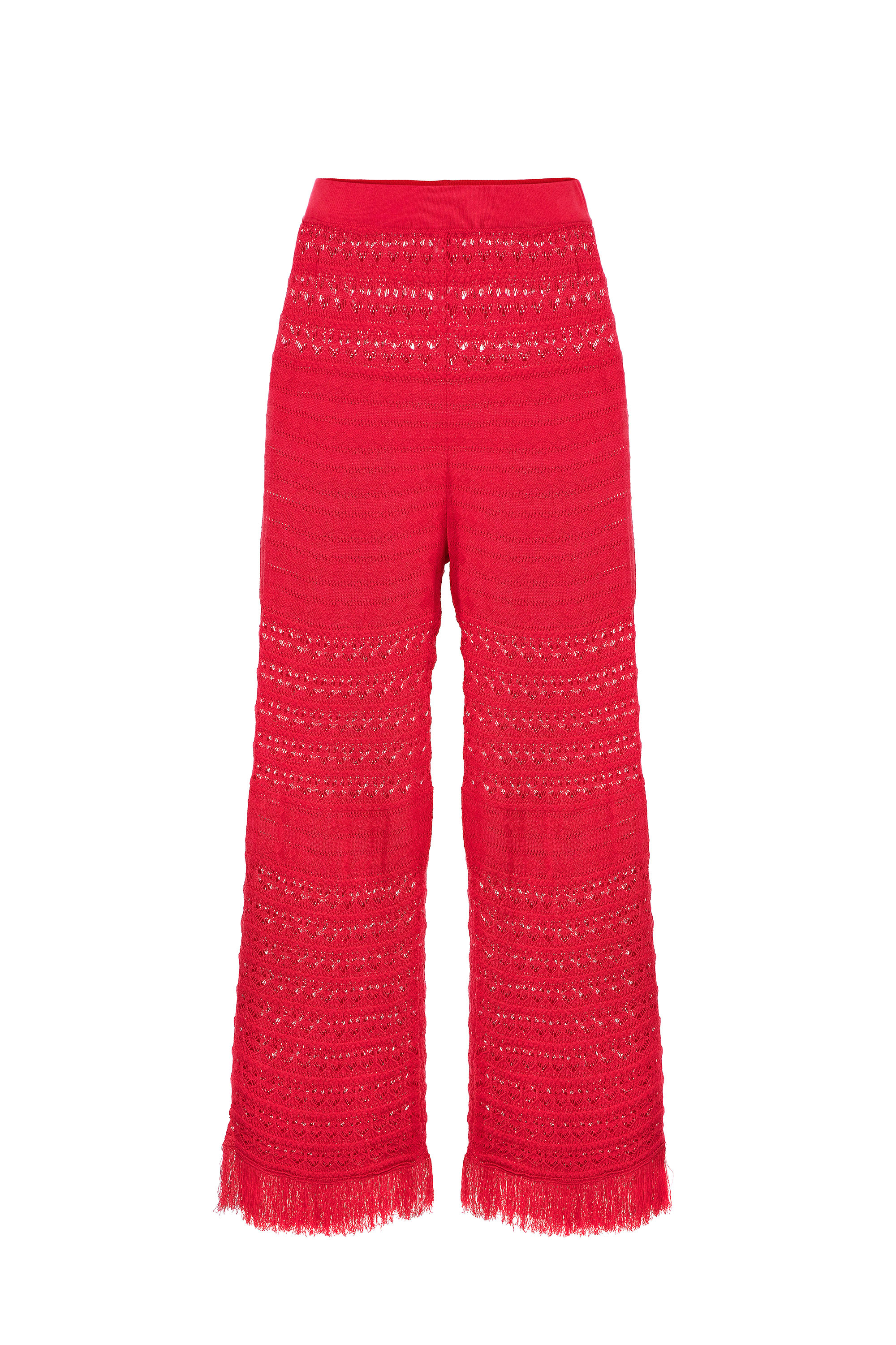 Pantal n palazzo de punto encaje Elisabetta Franchi Outlet