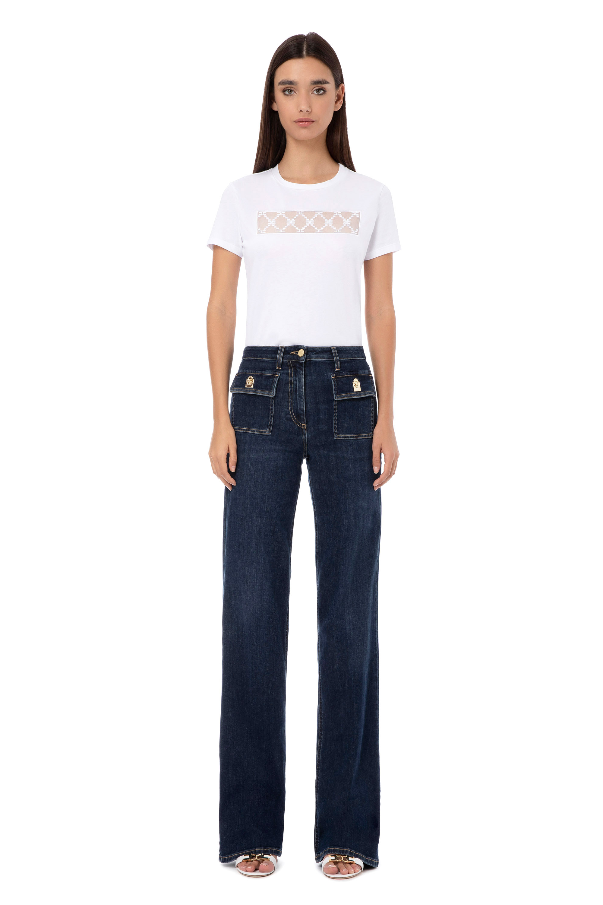 Elisabetta franchi t shirt cuori top