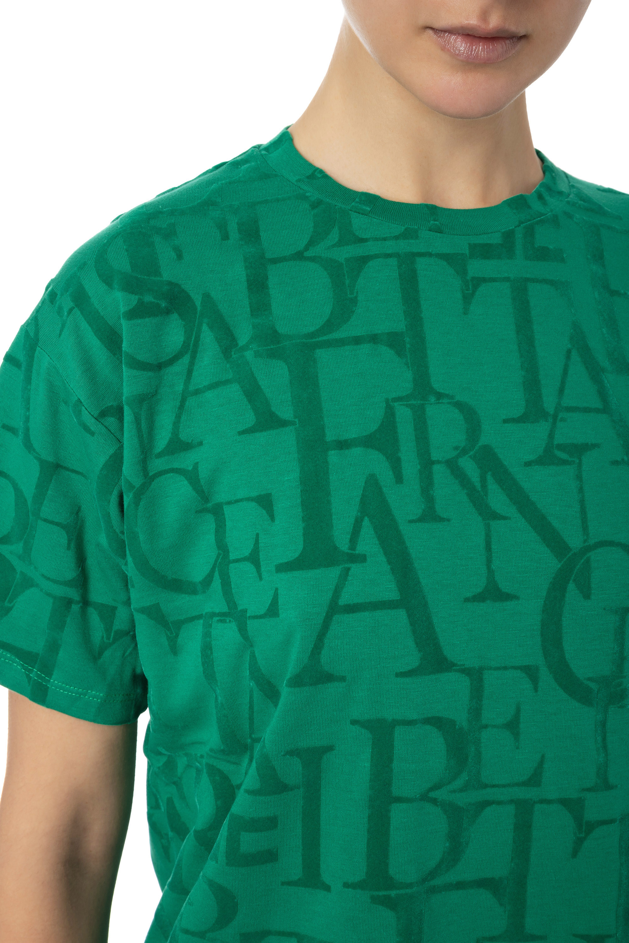 T-shirt print with flock Franchi® Elisabetta Cotton Outlet |