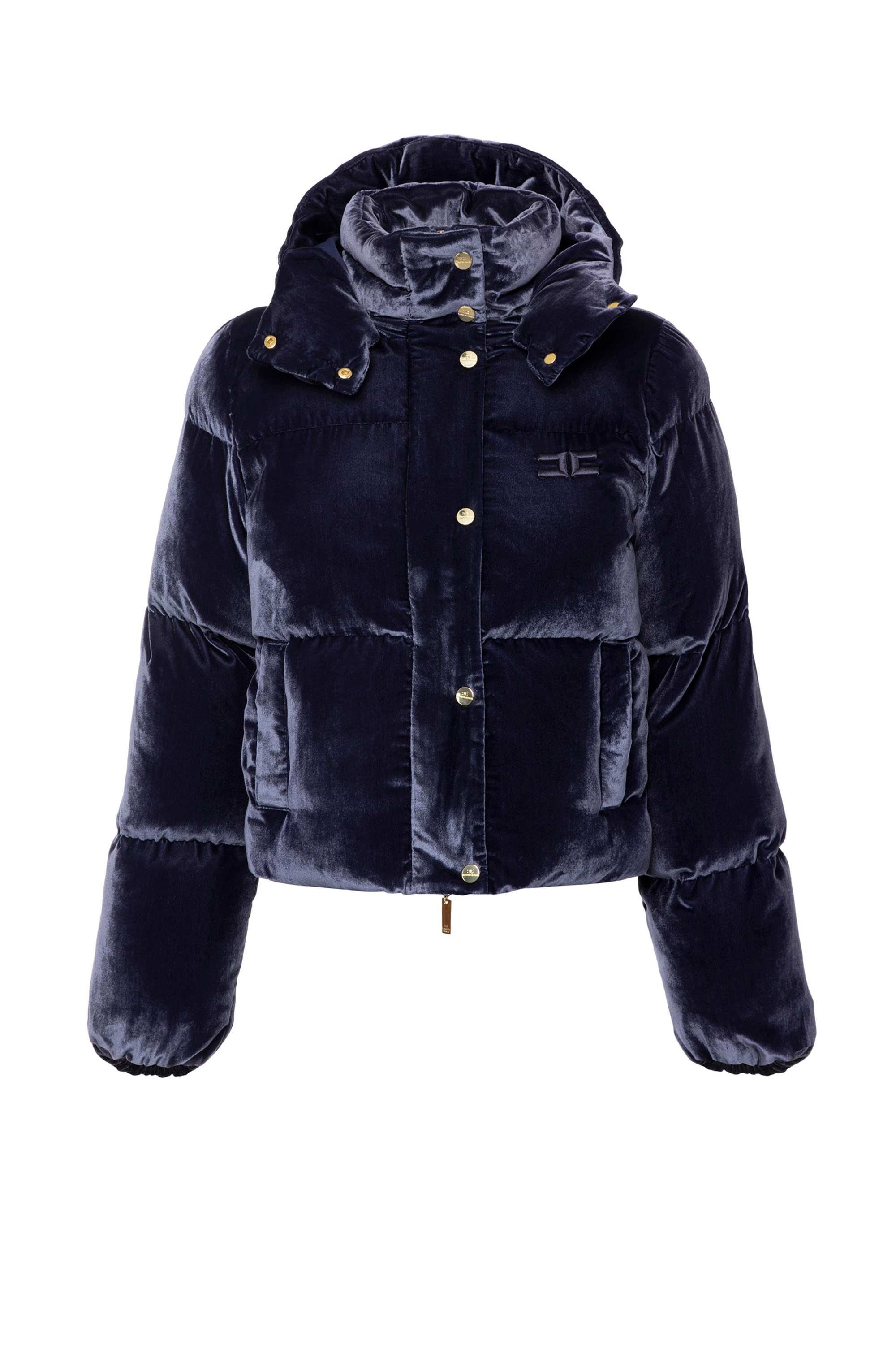 Piumino crop in velluto Elisabetta Franchi Outlet
