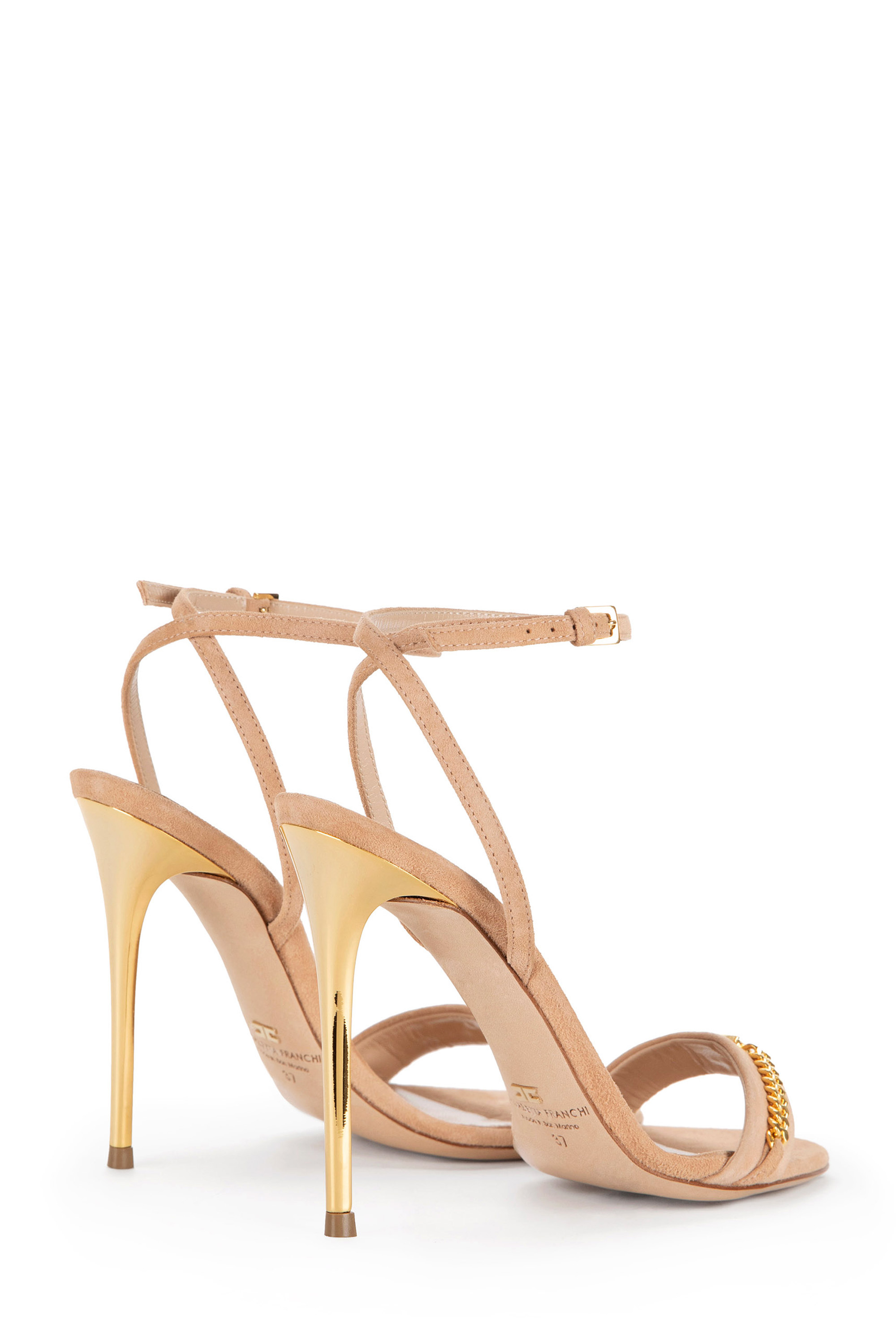 Sandal with horsebit and ankle strap | Elisabetta Franchi