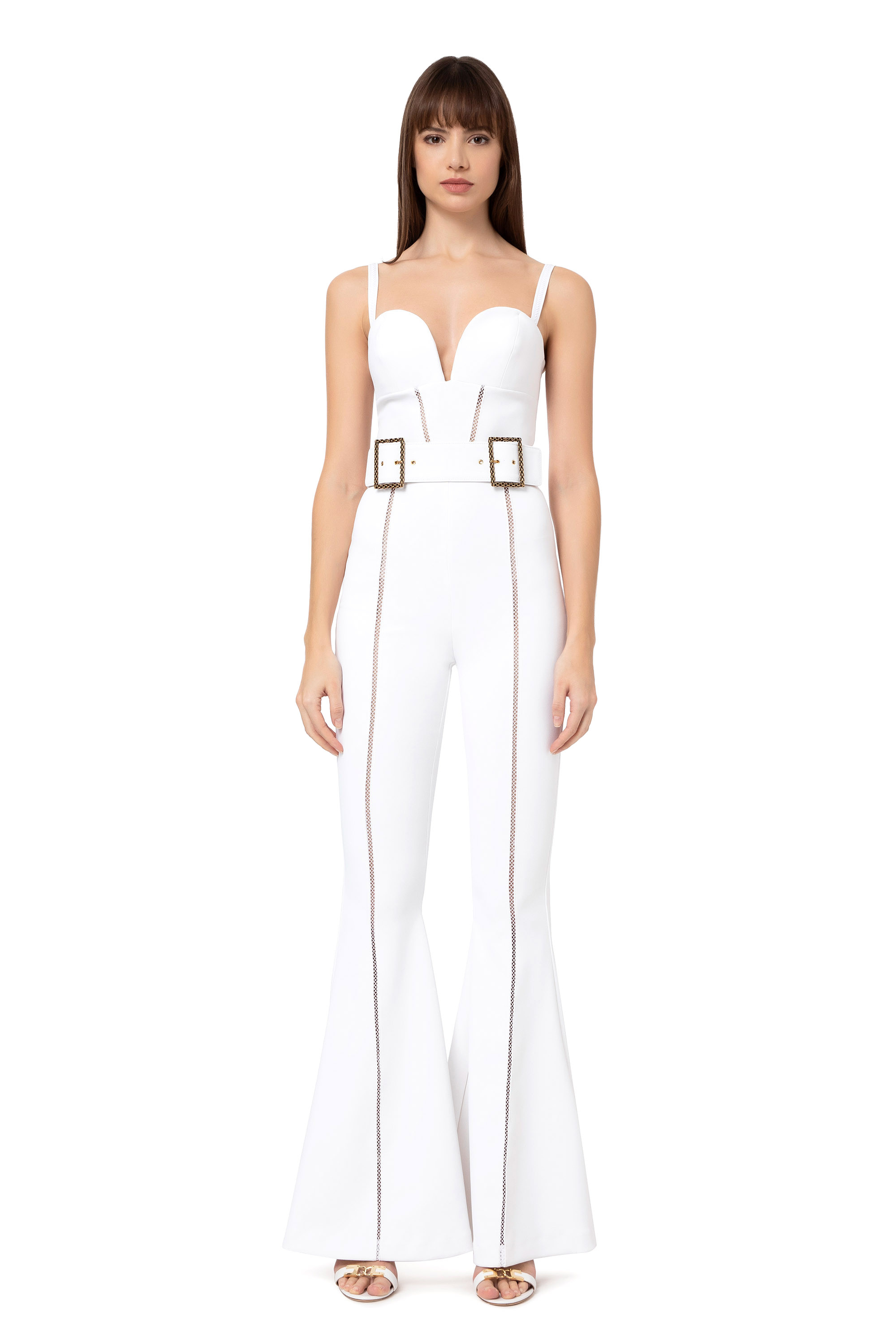 Elisabetta franchi white discount jumpsuit